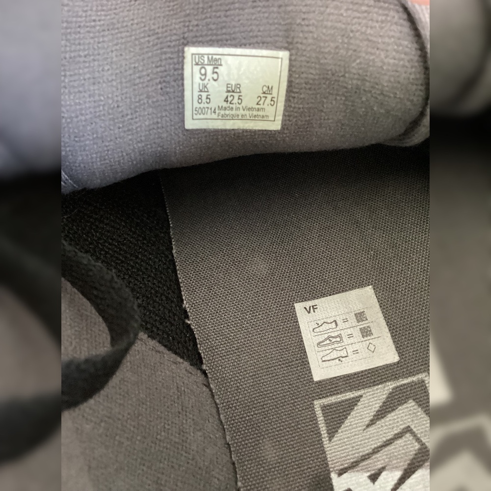 Vans Authentic Grey Canvas Sneakers | Men’s 9.5 | Clean & Classic - Picture 10 of 13